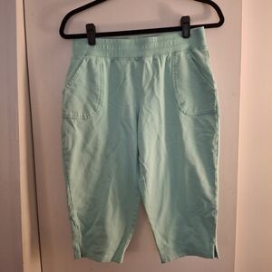 Mint Green Women's Cropped Sweat Pants